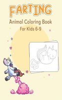 Farting Animal Coloring Book For Kids 6-9