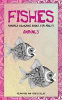 Mandala Colouring Books for Adults Relaxation and Stress Relief - Animals - Fishes