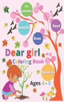 Dear Girl coloring book ages 4 - 8