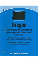 Oregon Elements of Literature Test Preparation Workbook First Course