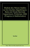 Module Des Fibres Stables Sur Les Courbes Algebriques