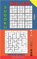 Killer sudoku and Kin-kon-kan medium levels.: Sudoku puzzles mid-level book.