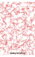 Marble Notebook: Marble Design Red and White Notebook, Daily Planner, To-Do List, Day To Day Organizer