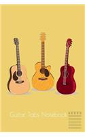 Guitar Tabs Notebook: Guitar Classic Blank Guitar Tab Journal Notebook 120 Page 6 X 9