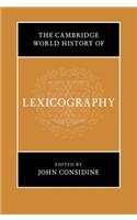 Cambridge World History of Lexicography