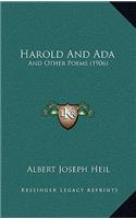 Harold And Ada: And Other Poems (1906)