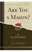 Are You a Mason? (Classic Reprint)