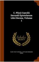 C. Plinii Caecilii Secundi Epistolarum Libri Decem, Volume 1