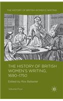 History of British Women's Writing, 1690 - 1750