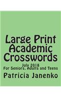 Large Print Academic Crosswords
