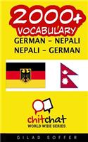 2000+ German - Nepali Nepali - German Vocabulary