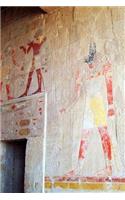 Anubis Fresco at Temple of Hatshepsut in Luxor Egypt Journal: 150 page lined notebook/diary