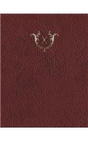 Monogram "X" Grid Sketchbook: (24 Monogram Red 150 Grid-Sketch)