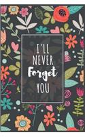 Password Book I'll Never Forget You