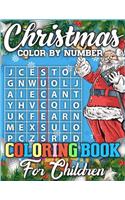 Christmas Color By Number Coloring Book for Children