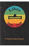 Zodiac Sign Libra - Daily Planner for 52 Weeks: Astrology Appointment Book, Horoscope weekly calendar, undated, 120 Pages, 6" x 9" Organizer