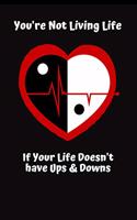 You're Not Living Life If Your Life Doesn't Have Ups & Downs: Inspirational Personal Reflection Notebook Reminding You of Life's Ebb & Flow