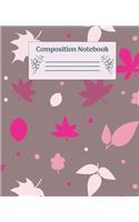 Composition Notebook: Wide Ruled Notebooks Paper - Composition Notebook (Diary, Journal) 7.5x9.25in 110 Pages Wide Ruled Notebooks Paper