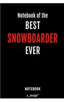 Notebook for Snowboarders / Snowboarder: awesome handy Note Book [120 blank lined ruled pages]