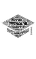 Universität: Notizbuch, Notizblock - Kariert, Karierte, Kariertes, Karo-Raster - DIN A5, 120 Seiten - Notizen, Ideen, Gedanken, Erinnerungen, Termine, Planer, Ta