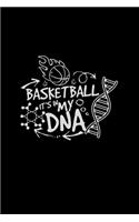 Basketball DNA: 6x9 Basketball - lined - ruled paper - notebook - notes