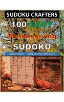 100 EASY Thanksgiving SUDOKU