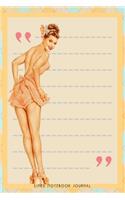 Lined Notebook Journal: Retro Notebook 1950's Style Pastel Journal For Writing In, For Moms, Sisters Or Best Friends