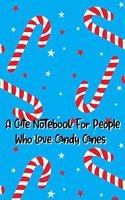 A Cute Notebook For People Who Love Candy Canes