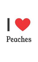 I Love Peaches: Peaches Designer Notebook