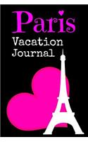 Paris Vacation Journal