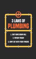 3 Laws of Plumbing 1. Shit Runs Downhill Fast 2. Payday Friday 3. Don't Eat with Your Fingers