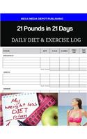 21 Pounds in 21 Days Daily Diet & Exercise Log