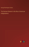 German Element in the War of American Independence