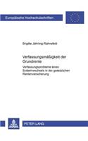 Verfassungsmaeßigkeit Der Grundrente
