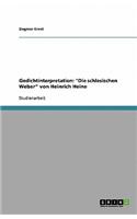 Gedichtinterpretation: Die schlesischen Weber von Heinrich Heine