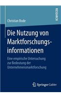 Nutzung Von Marktforschungsinformationen