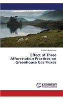 Effect of Three Afforestation Practices on Greenhouse Gas Fluxes