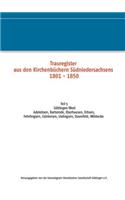 Trauregister aus den Kirchenbüchern Südniedersachsens 1801-1850