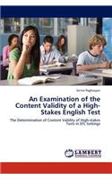 Examination of the Content Validity of a High-Stakes English Test