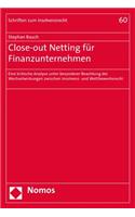 Close-Out Netting Fur Finanzunternehmen