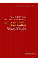 Lingua E Letteratura Italiana 150 Anni Dopo l'Unità