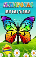 Mariposas Libro para Colorear para Niños de 4 a 8 Años