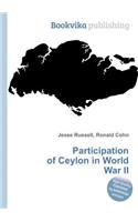 Participation of Ceylon in World War II