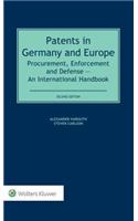 Patents in Germany and Europe