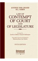 Law of Contempt of Court and of Legislature