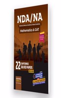 Examcart Latest NDA/NA Maths & GAT Chapter-wise Solved Papers For 2023 Exam in English