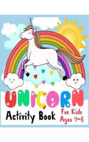 unicorn activity book for kids ages 4-8