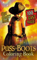 Puss in Boots Coloring Book: Super Gift for Kids and Fans - Great Coloring Book with High Quality Images