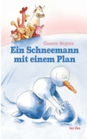 Schneemann mit einem Plan