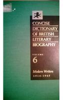 Concise Dictionary of British Literary Biography